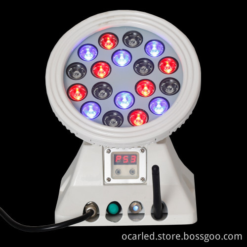 ip65 18pcs round RGB outdoor led wall washer light bar